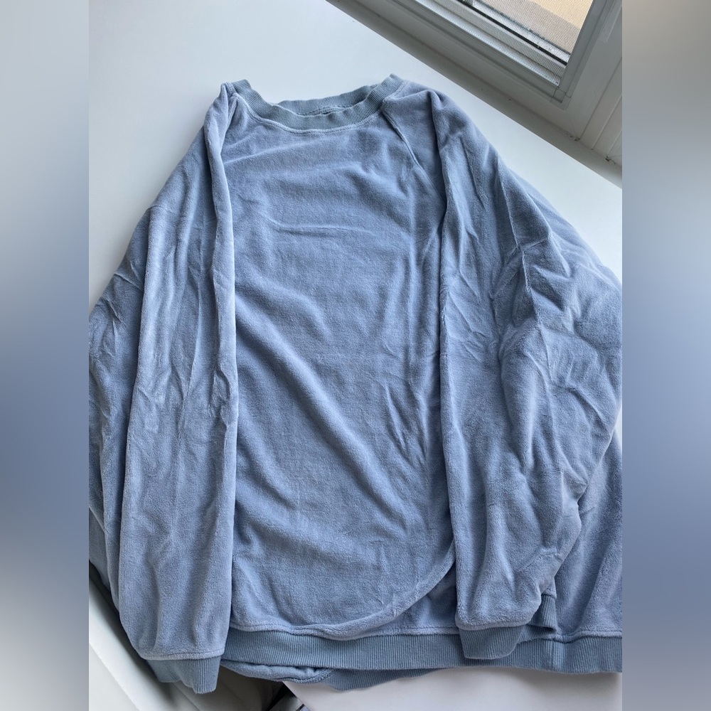 Aerie velvet blue crew neck